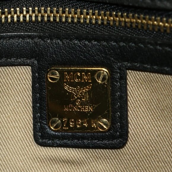 MCM Millie Visetos Medium Leather Crossbody - Brown/Black - Picture 11 of 16